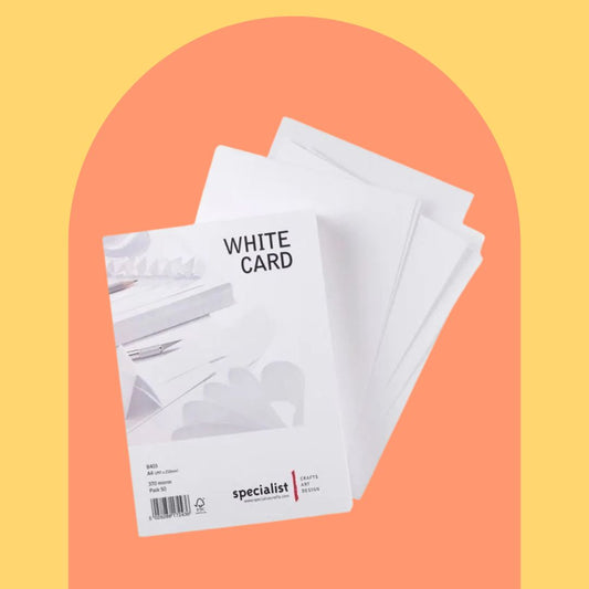 Specialist Crafts White Card 370 Micron 50 Pack