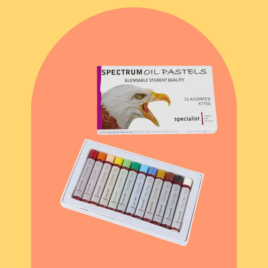 Spectrum Oil Pastel Set- 12 assorted colours