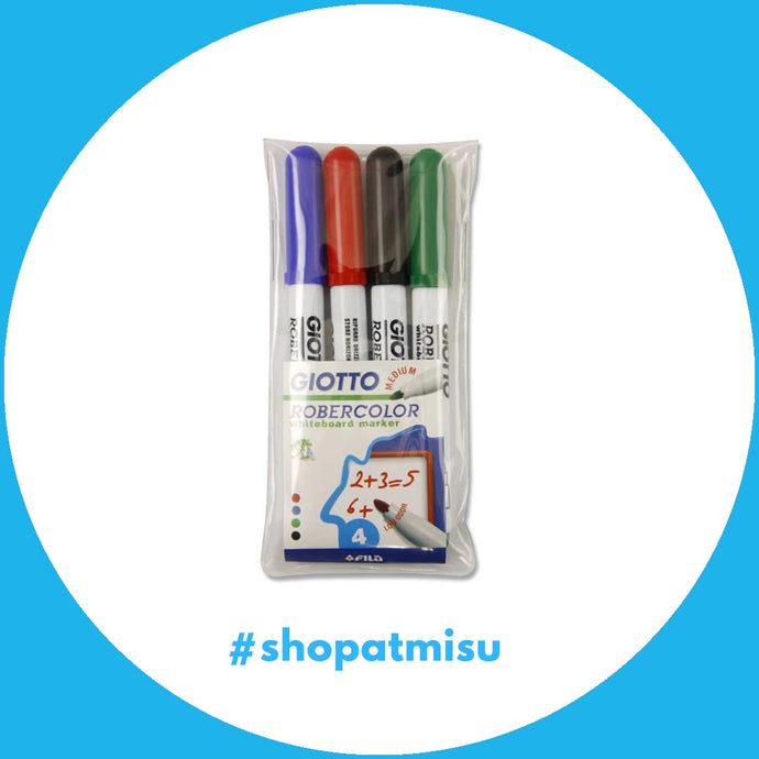 Giotto Robercolour Whiteboard Markers 4 Pack